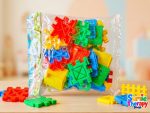 Plastic Interlocking Construction Block Set