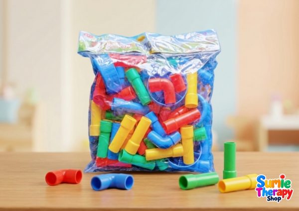 Plastic Construction Pipe Blocks