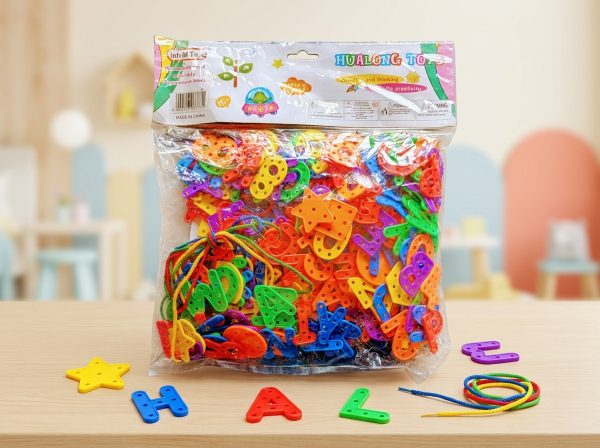 Alphabet & Shapes Threading Blocks
