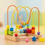 Colourful Bead Maze Wooden Mathematical Toy