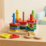 Five Set Column Wooden Wisdom Toy