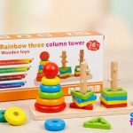 Rainbow Three Column Tower