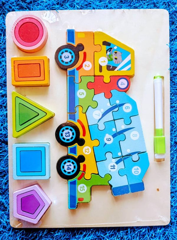 Car Number and Shapes Puzzle