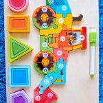 Construction Number and Shapes Puzzle