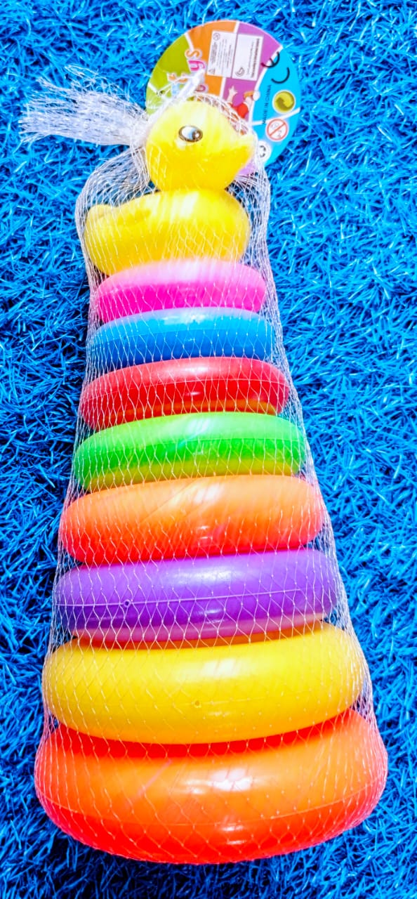 Plastic wheel rainbow tower Plastic Wheel Rainbow Tower - Image 1